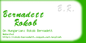 bernadett rokob business card